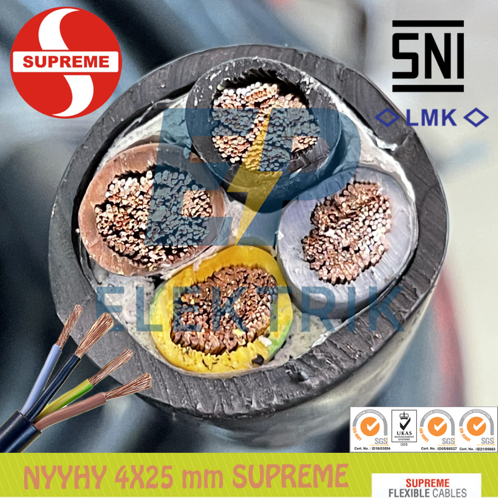 KABEL SUPREME SERABUT NYYHY 4X16 mm FLEXIBLE