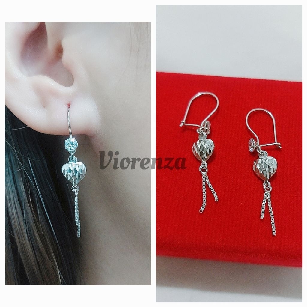 ANTING PANJANG VARIASI PERAK 925 / PERHIASAN ANTING SILVER LAPIS EMAS PUTIH / ANTING WANITA / PERAK 