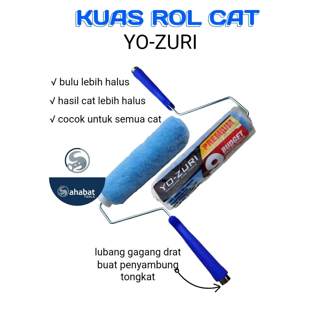 YO ZURI -KUAS CAT ROL, KUAS ROL TEMBOK, ROL KUAS CAT