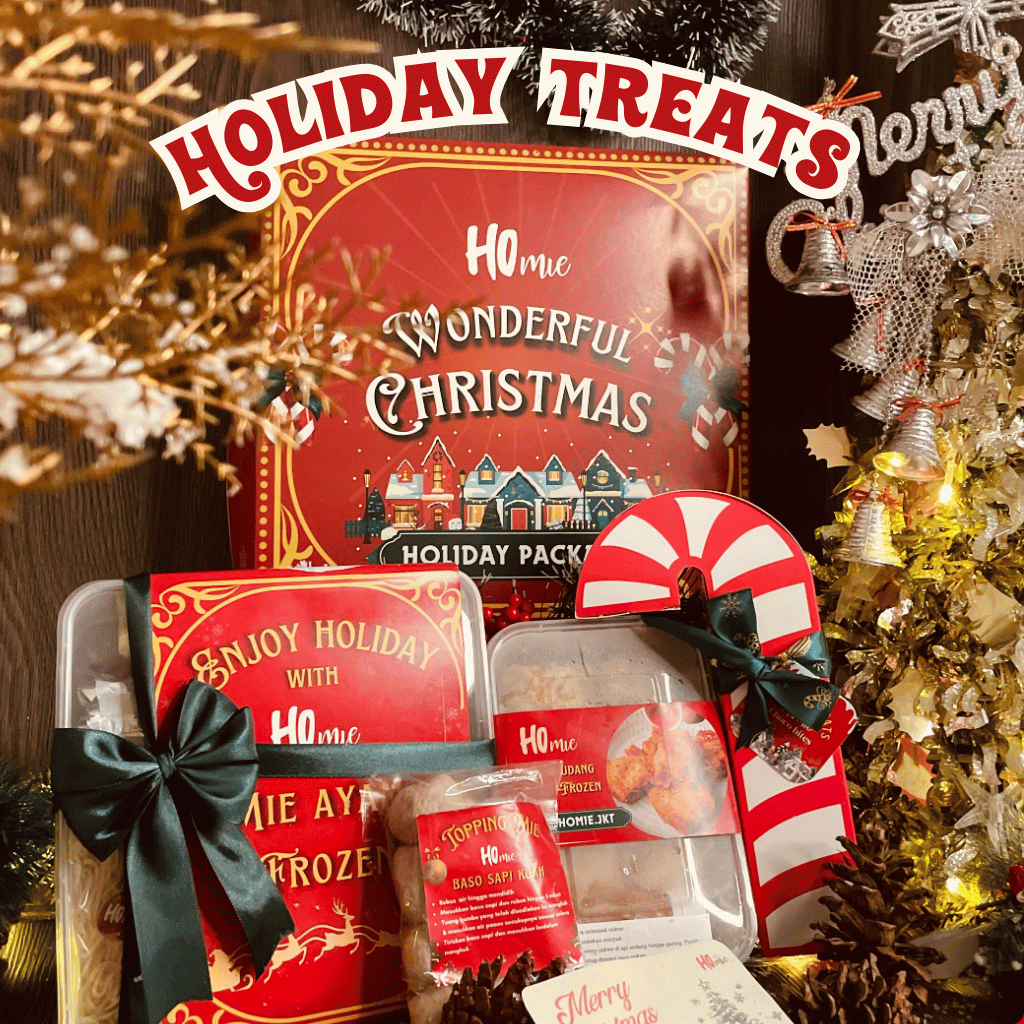 HOLIDAY TREATS HAMPERS / HAMPERS NATAL / CHRISTMAS HAMPERS / MIE AYAM FROZEN