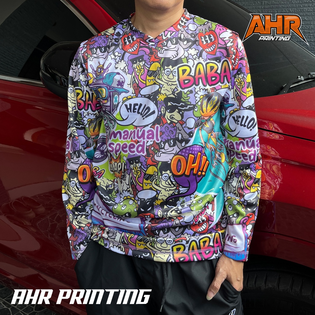 (BISA COD) AHR Jersey Sepeda Gravity Printing Premium Unisex / Kaos sepeda / Jersey Goes / Pria Wani