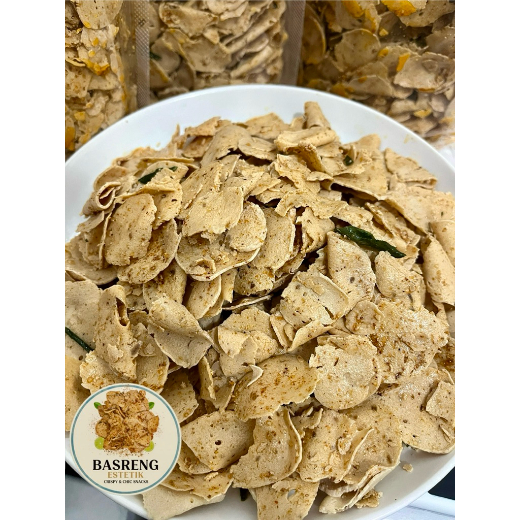 Basreng Tipis Pedas Daun Jeruk | Basreng Koin | Basreng Estetik