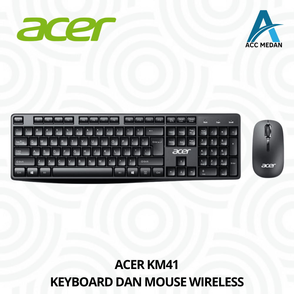 ACER KM41 ORIGINAL - KEYBOARD DAN MOUSE WIRELESS