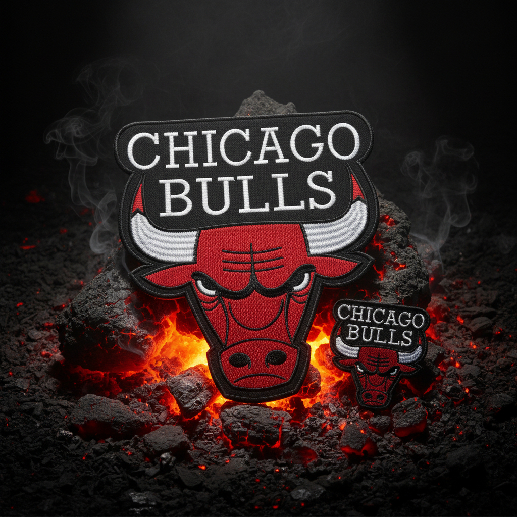 Back Patch CHICAGO BULLS Patch Bordir Emblem Bordir Chicago Bulls