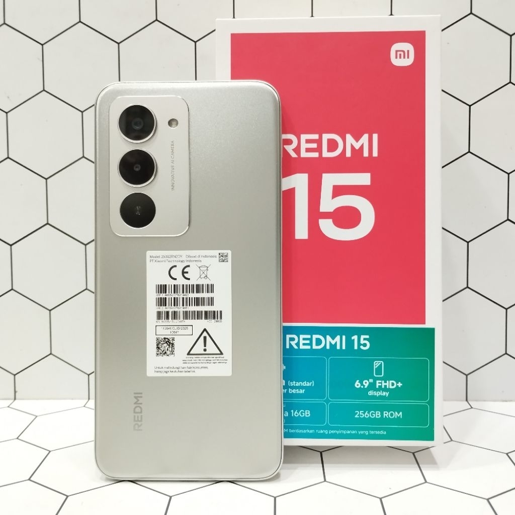 REDMI 15 8/256GB 8/128GB HP SECOND FULLSET