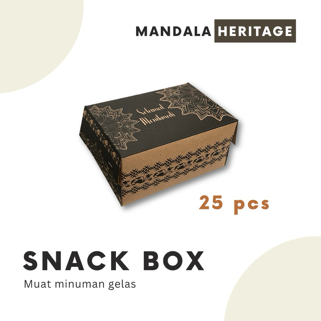 Box Snack Aqua / Kardus Snack Box Motif