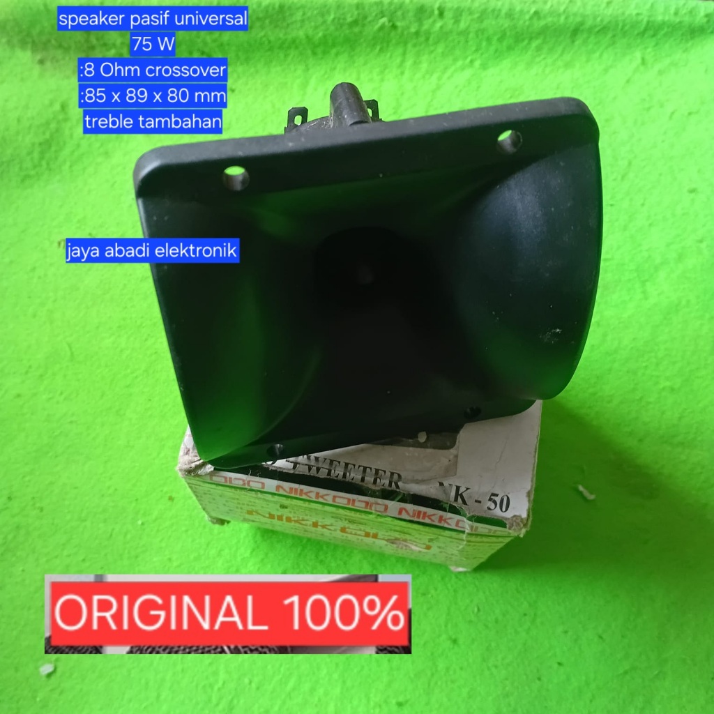 H83 SPEAKER ORI 100% AUDAX TWEETER SUARA JERNIH NATURAL HORN TWEETER TREBLE TREBEL KOTAK 7.5CM WALET