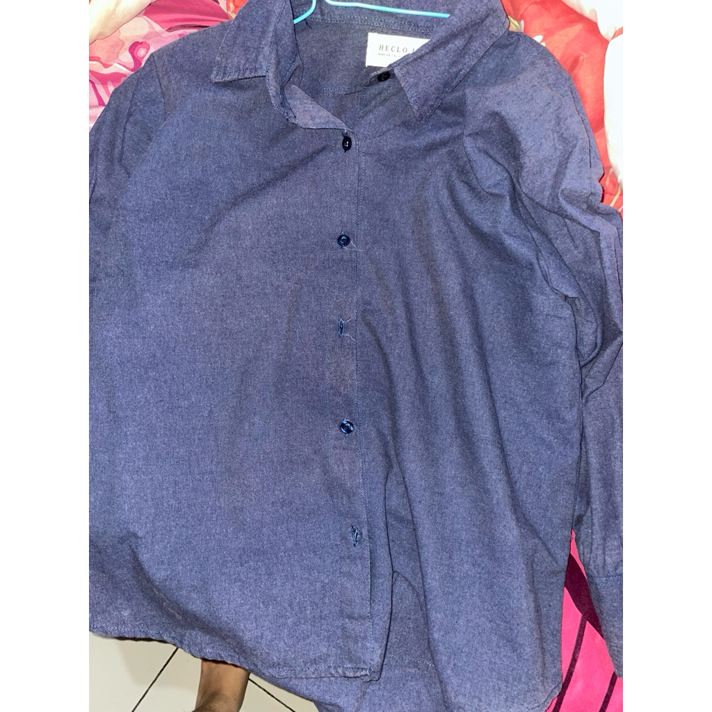 Prelov kemeja heclo navy