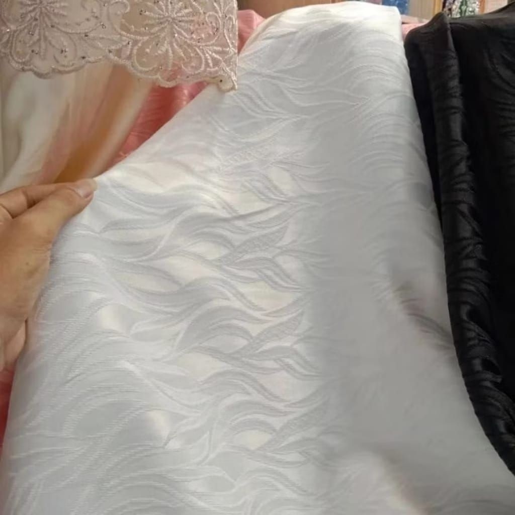 Cod/Bahan Kain Jaguard Embos motif Timbul 3D/Bahan Kain Jaguard Embos Premium