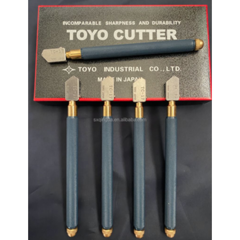 Cutter Kaca Toyo TC-17 Original Japan – Pemotong Kaca Profesional, Glass Cutter Tajam & Awet, Alat P