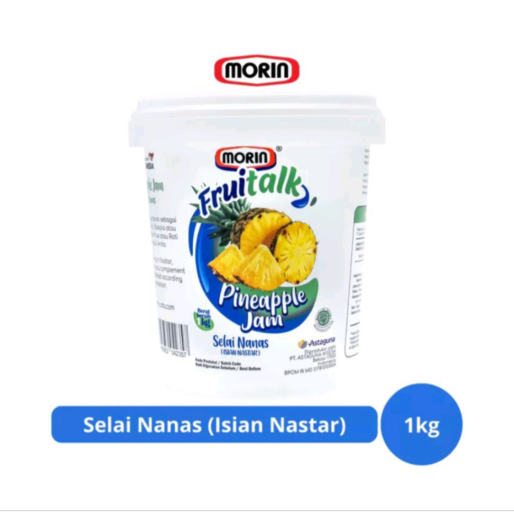 selai nanas isian kue nastar merk morin (1 kg)pail