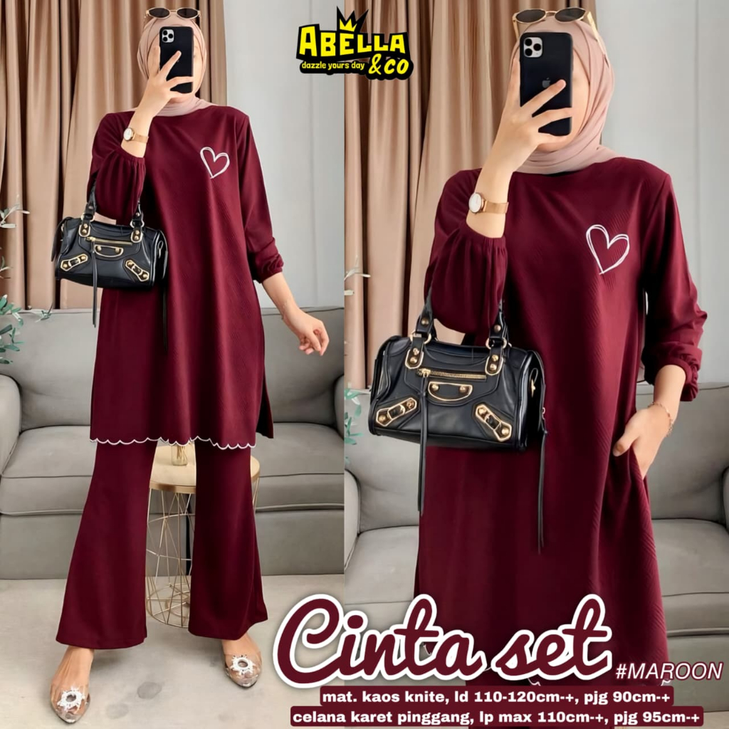 Pakaian Wanita HQ CINTA SET From AbELLA FASHION STORE