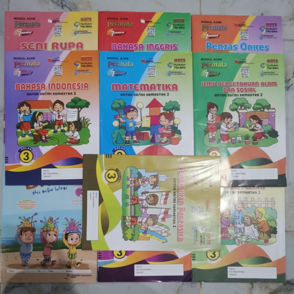 BUKU LKS PERMATA SEMESTER 2 UNTUK KELAS 3 SD/MI AJARAN 2025/2026