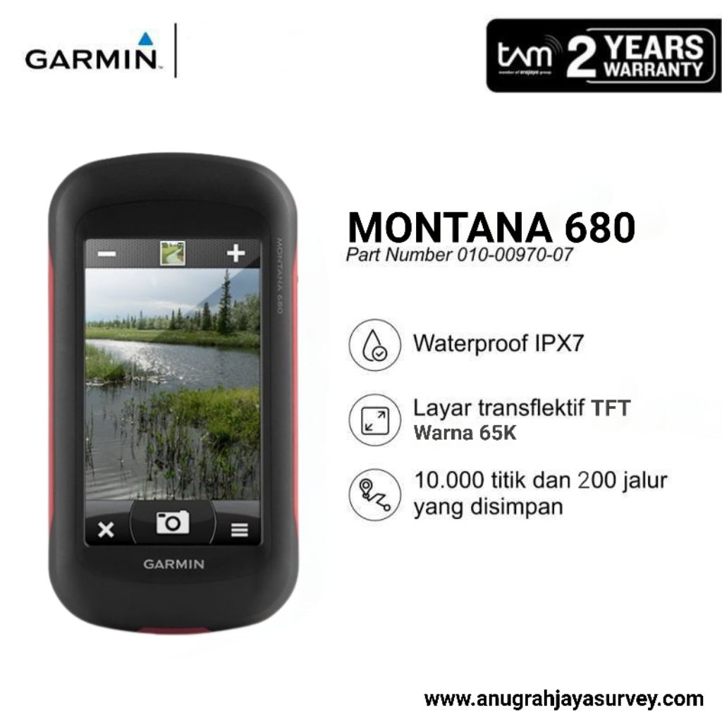GPS Garmin Montana 680 Bekas / Gps Garmin Montana 680
