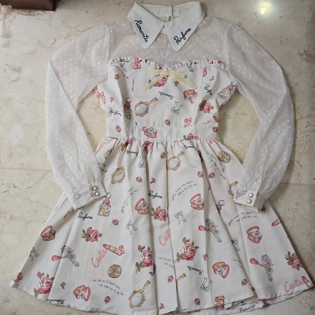 Preloved Liz Lisa Romantic Perfume Pattern Dress