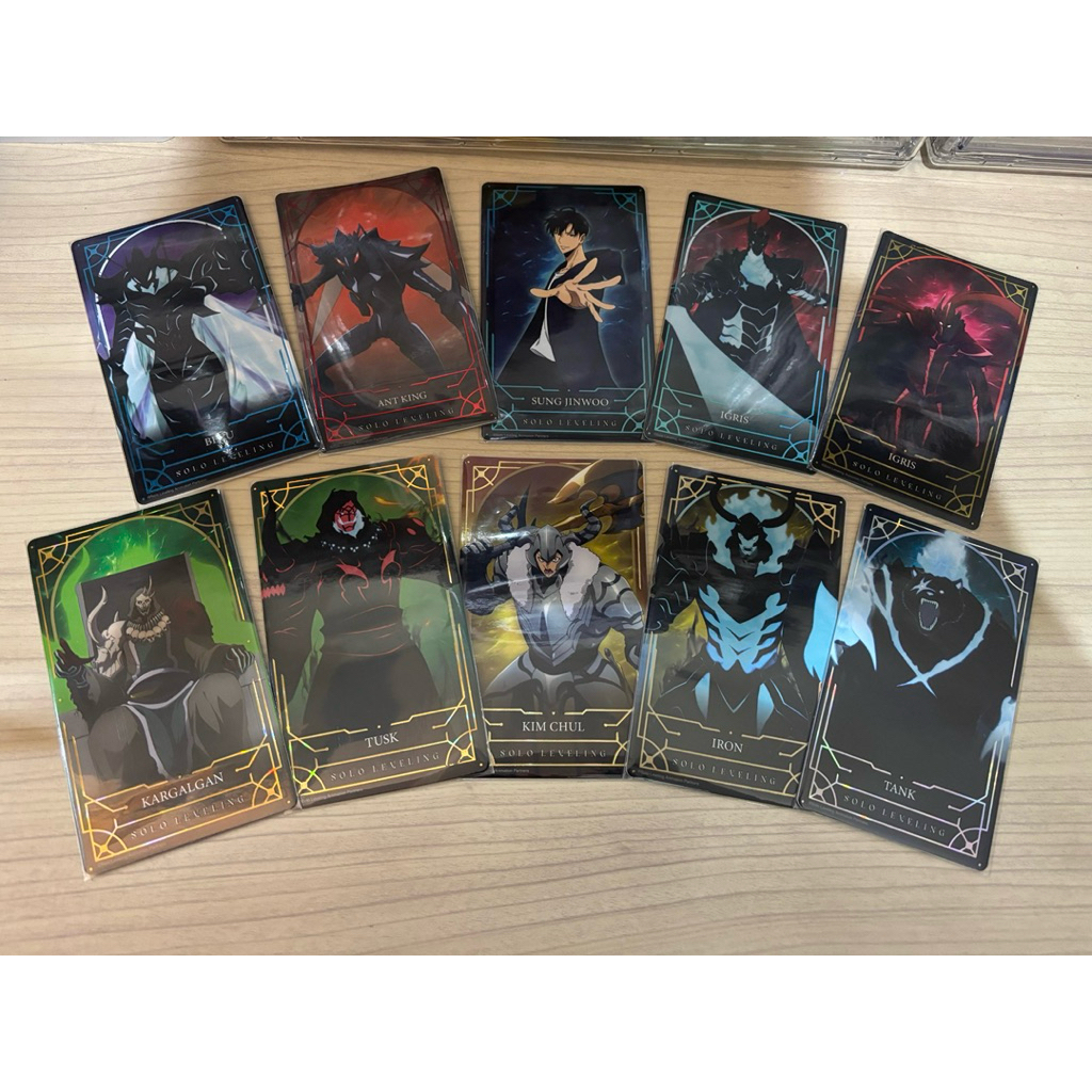 SOLO LEVELING COLLECTIBLE TAROT CARD OFFICIAL INDOMARET ALL CARD BONUS SLEEVE
