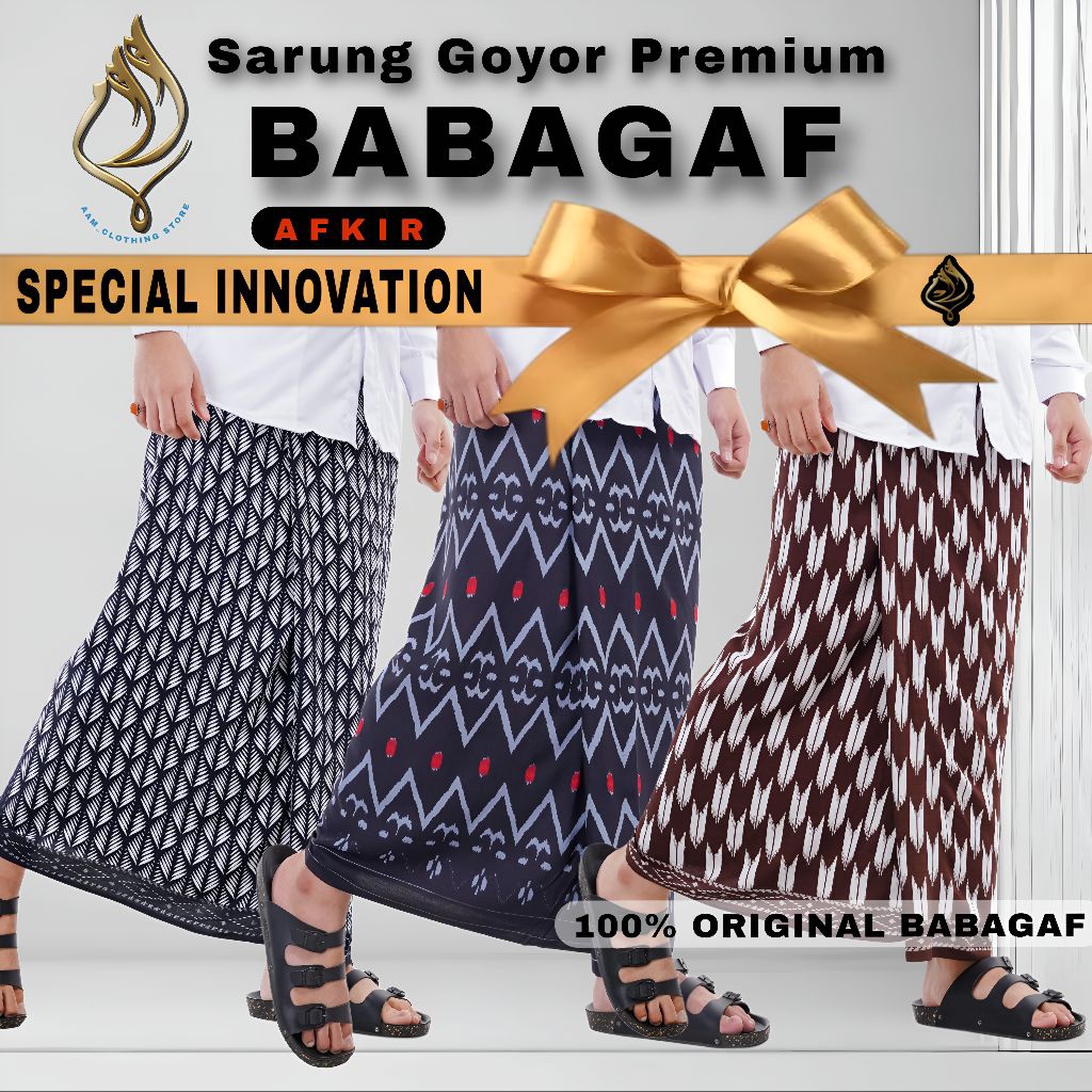 Sarung Goyor BABAGAF Rayon Premium AFKIR || Sarung Goyor Babagaf BS