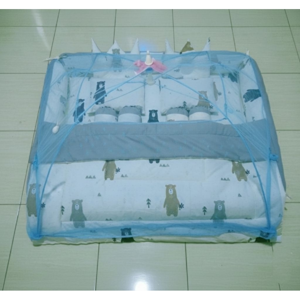 [READY] kasur bayi kembar kelambu set Bedcover