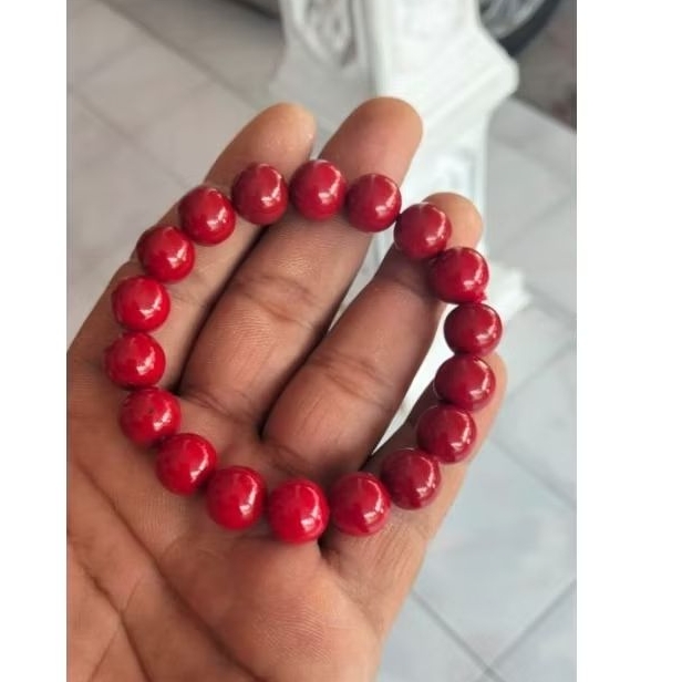 GELANG RED CORAL ORIGINAL SUPER MANTUL