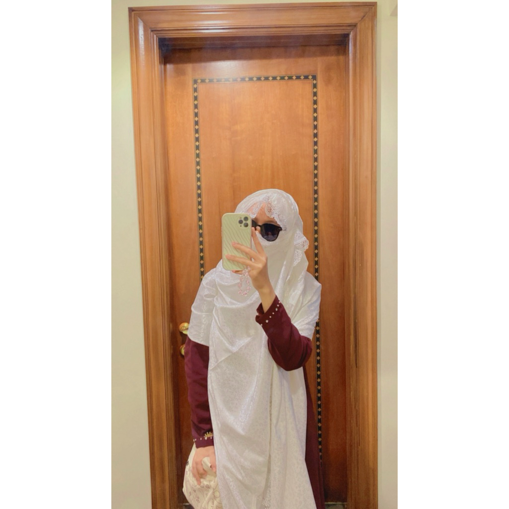 preloved mukena santoriny silk