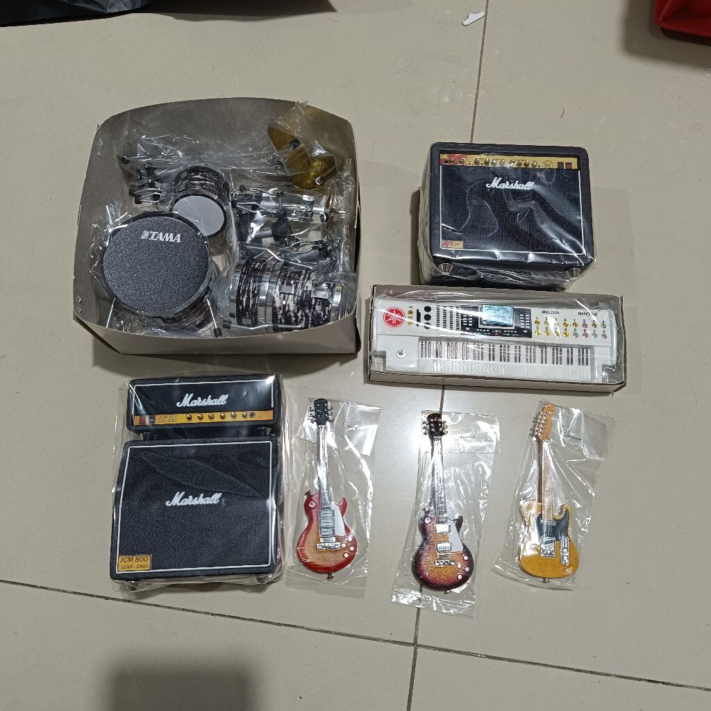 miniatur drum set tama full set