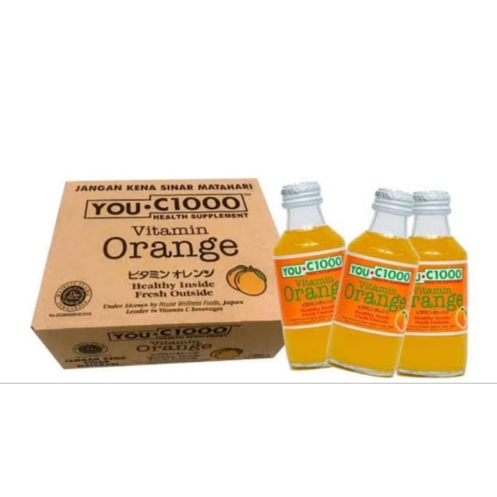 You C1000 orange dus / 1 karton isi 30 x 140ml / You C1000 / UC1000 / YouC1000 vitamin jeruk orange 