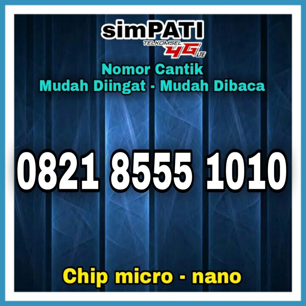 Nomor Cantik Simpati 0821 Kartu Perdana Telkomsel 0812 Nomer ABAB