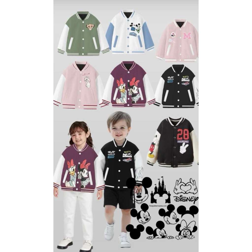ABH322 [SMALL CUTTING] HM Jacket Anak Varsity (CMT)