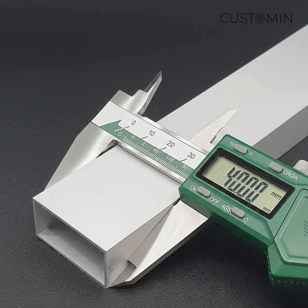 Hollow Aluminium 40 mm x 20 mm x t. 1.2 mm - L. 1 m