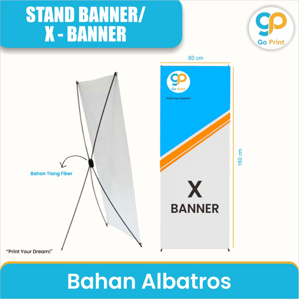 CETAK BANNER / X-BANNER / ROLL BANNER INDOOR OUTDOOR