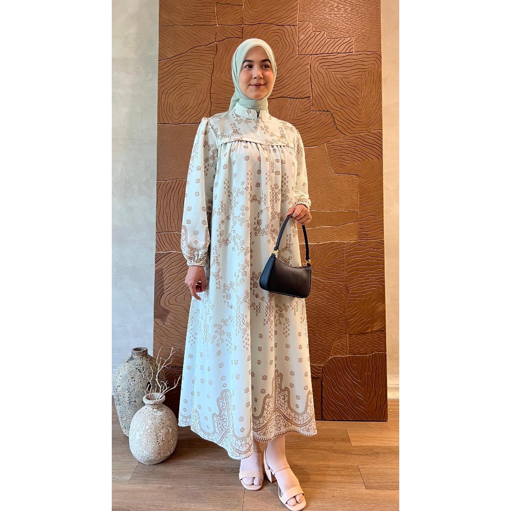 WARNA FASHION/ MIDI DRESS / CERUTY / BAJU WANITA MUSLIM/GROSIR TANAH ABANG