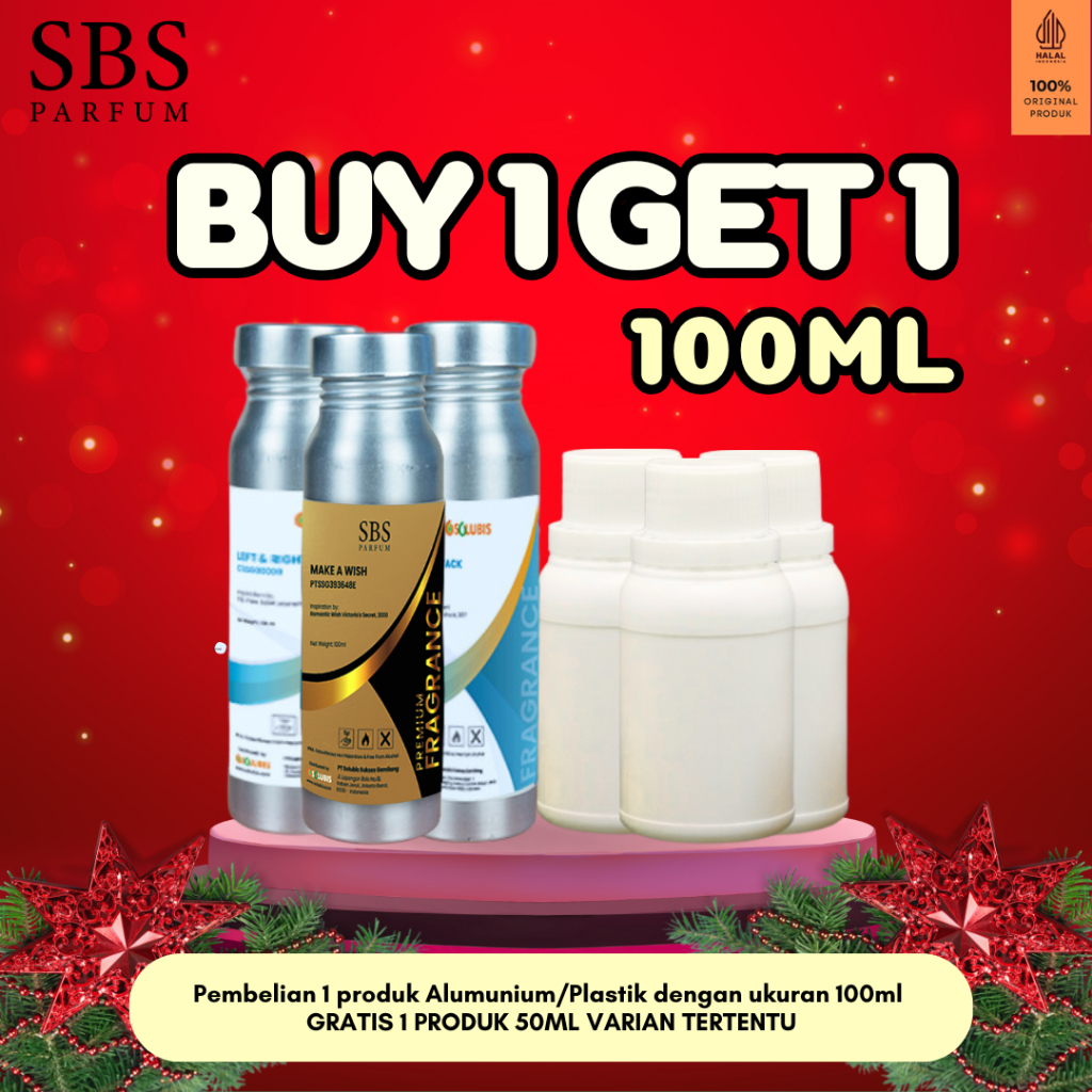 BUY 1 GET 1 FREE - VARIANT PREMIUM & BLUE - Bibit Parfum Murni Original | 100ml - Inspired by Ysl Jo