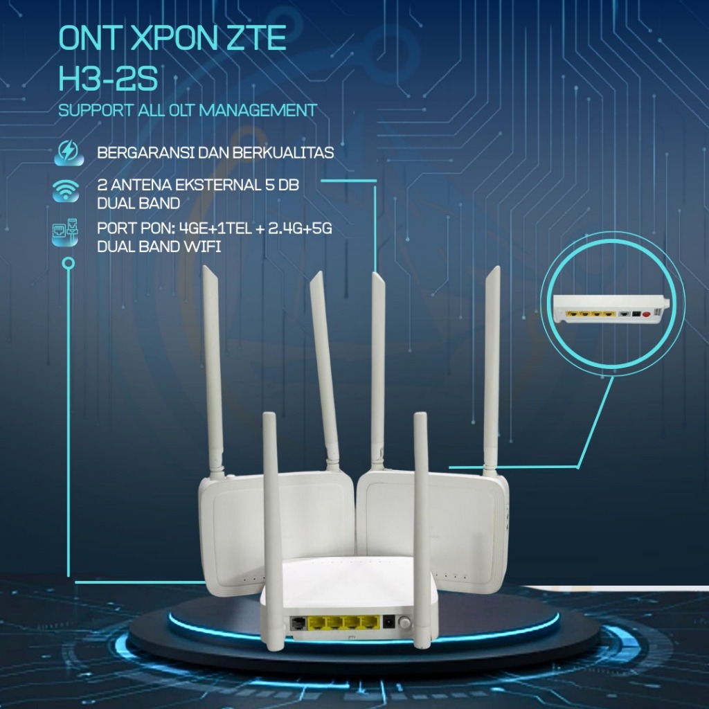 H3-2S ONT XPON Dualband Wifi 2.4G / 5.0G
