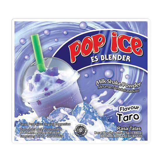 POP ICE DRINK POWDER ES BLENDER TALAS/TARO RCG 10x25g