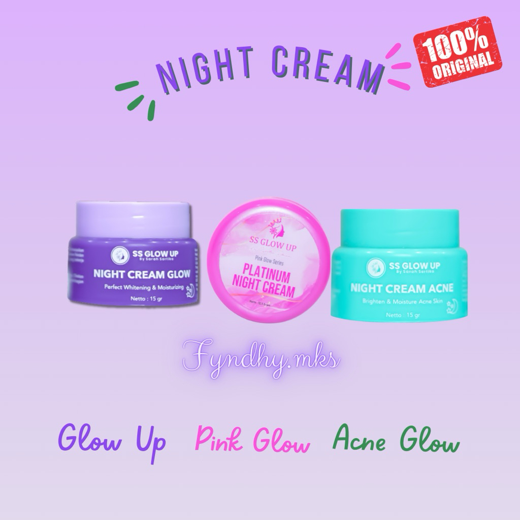 Ecer Cream Malam Ss Glow Up By Sartika Diman Pemutih Wajah