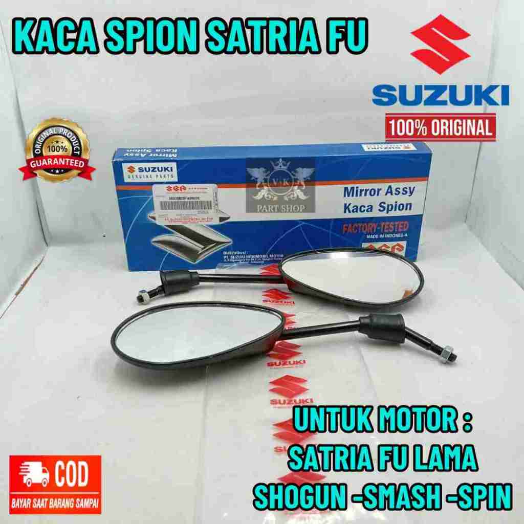 SPION SATRIA FU ORIGINAL SUZUKI MOTOR SATRIA FU,SMASH,SHOGUN,SPIN ORI KACA SPION SUZUKI KUALITAS ORI