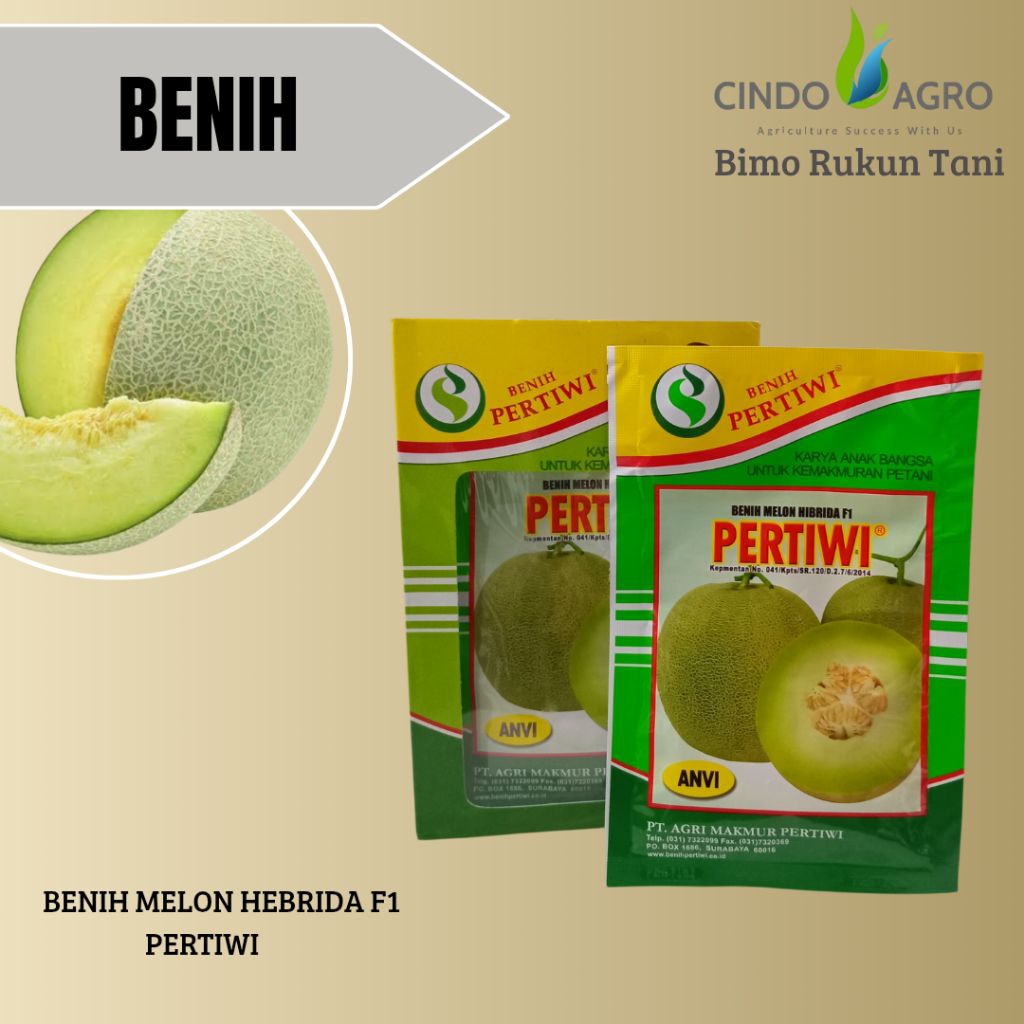 BENIH MELON ANVI HIBRIDA F1 PERTIWI