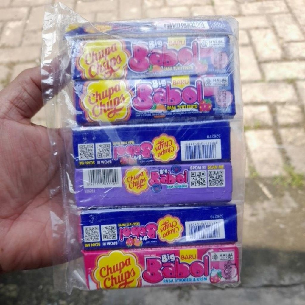 PERMEN CHUPA CHUPS BIG BABOL/CHUPA CHUPS PERMEN KARET BIG BABOL ISI 12 PCS