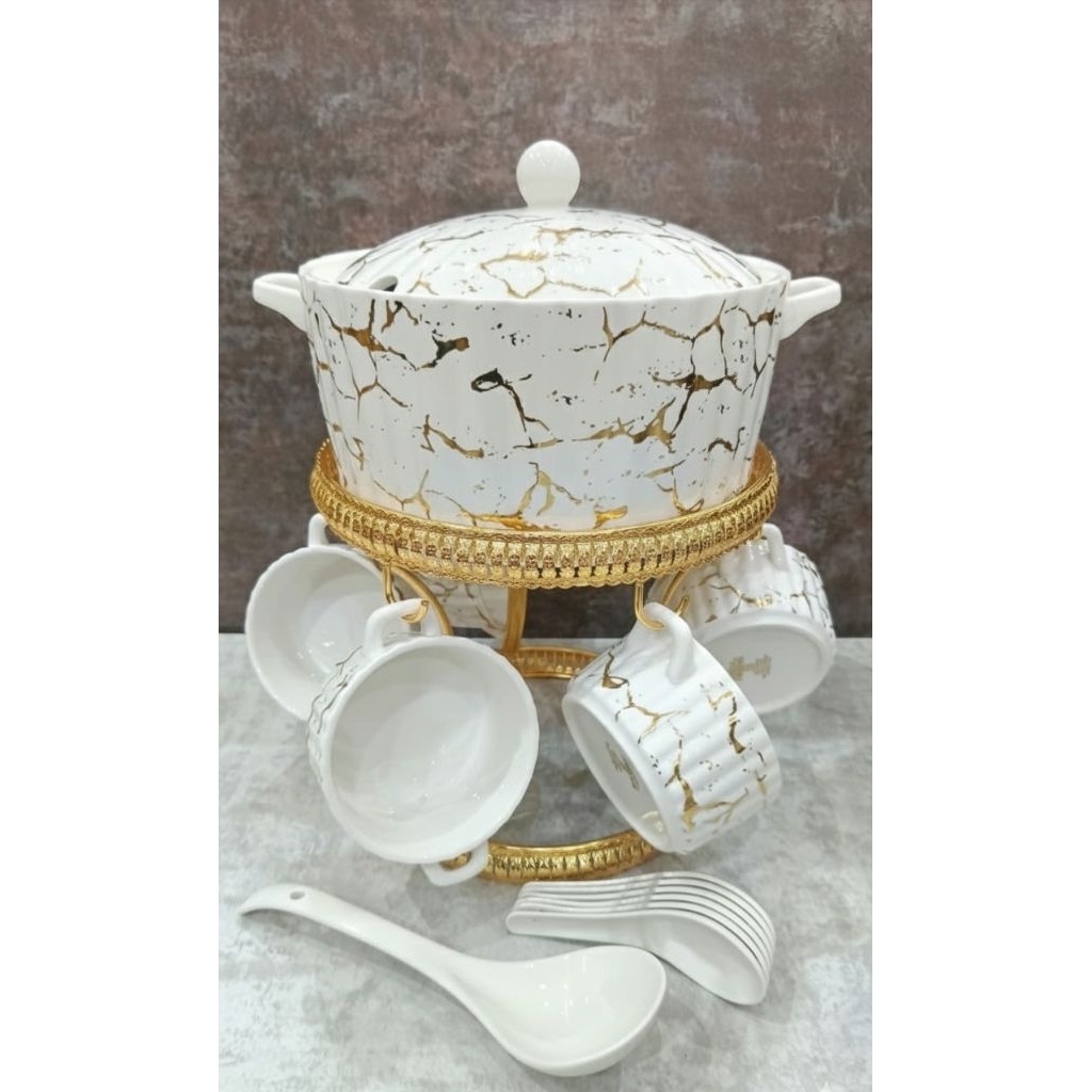 Mangkuk Sup Marmer Fiorenza