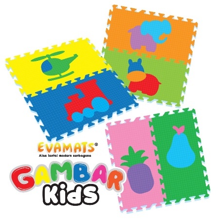 EVAMATS UNIMATS PUZLE KIDS GAMBAR  24x24 cm / KARPET UNIMATS