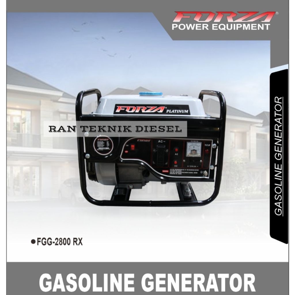 Mesin Genset Bensin Generator FORZA FGG 2800 RX / 1000 Watt 4 Tak