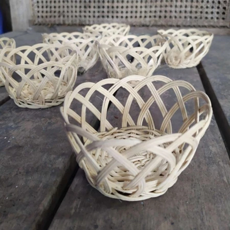 Perelengkapan Rumah Keranjang Penyimpanan Makanan Keranjang Anyaman Rotan