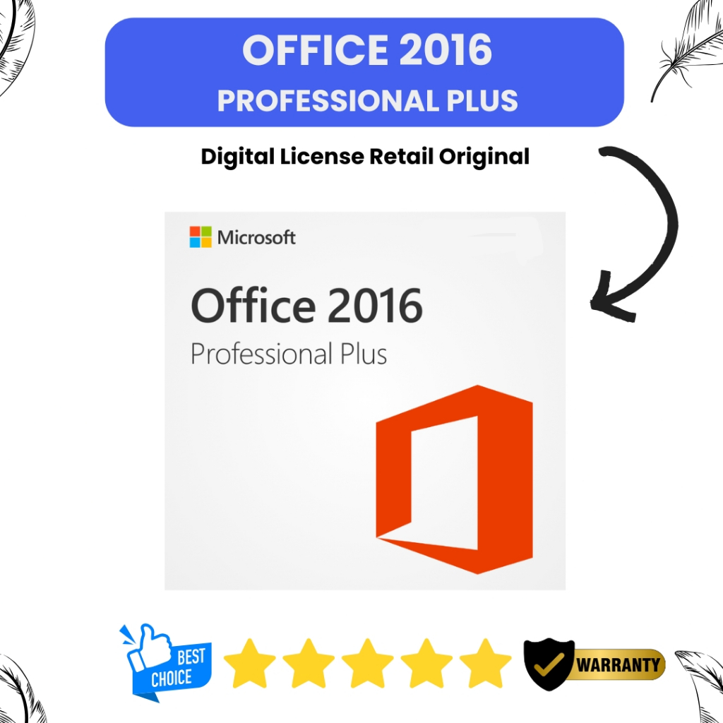 Lisensi Microsoft Office 2016 Professional Plus - Aktivasi Permanen, Key Original, Gratis Ongkir