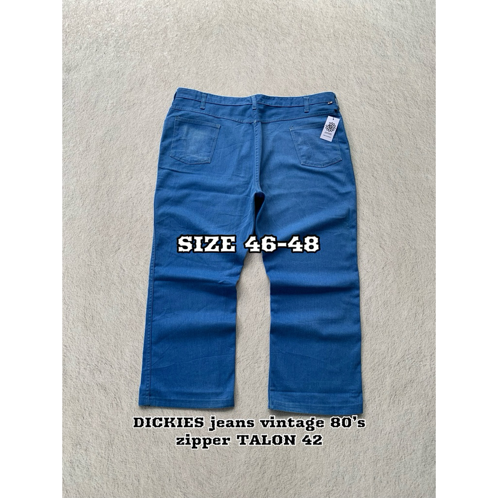 Workpant Dickies Jeans Vintage 80’s Zipper TALON 42 USA