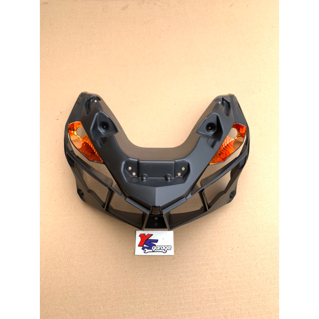 Frame Depan Frame Tempat Alis Reflektor Headlamp Lampu Depan Vario 125 150 Led Old Custom Black Hous