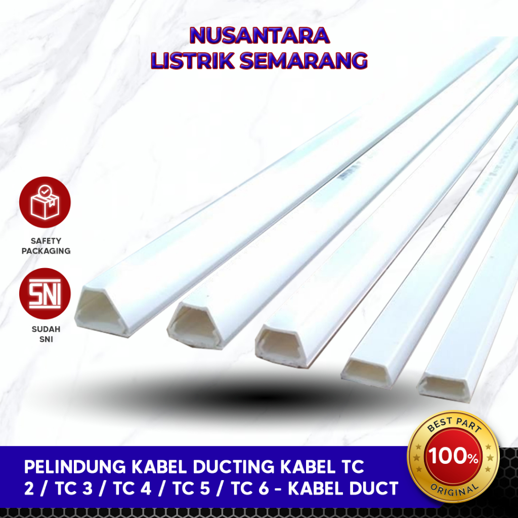 GROSIR Pelindung Kabel Ducting Kabel Dak TC2 / TC3 /TC4 / TC5 / TC6 Isi 160/130/90/70/60