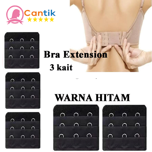 Bra Extender 3 Kait / Perpanjangan BH 3 Hook / Ekstensi Bra Wanita Adjustable Lembut & Nyaman