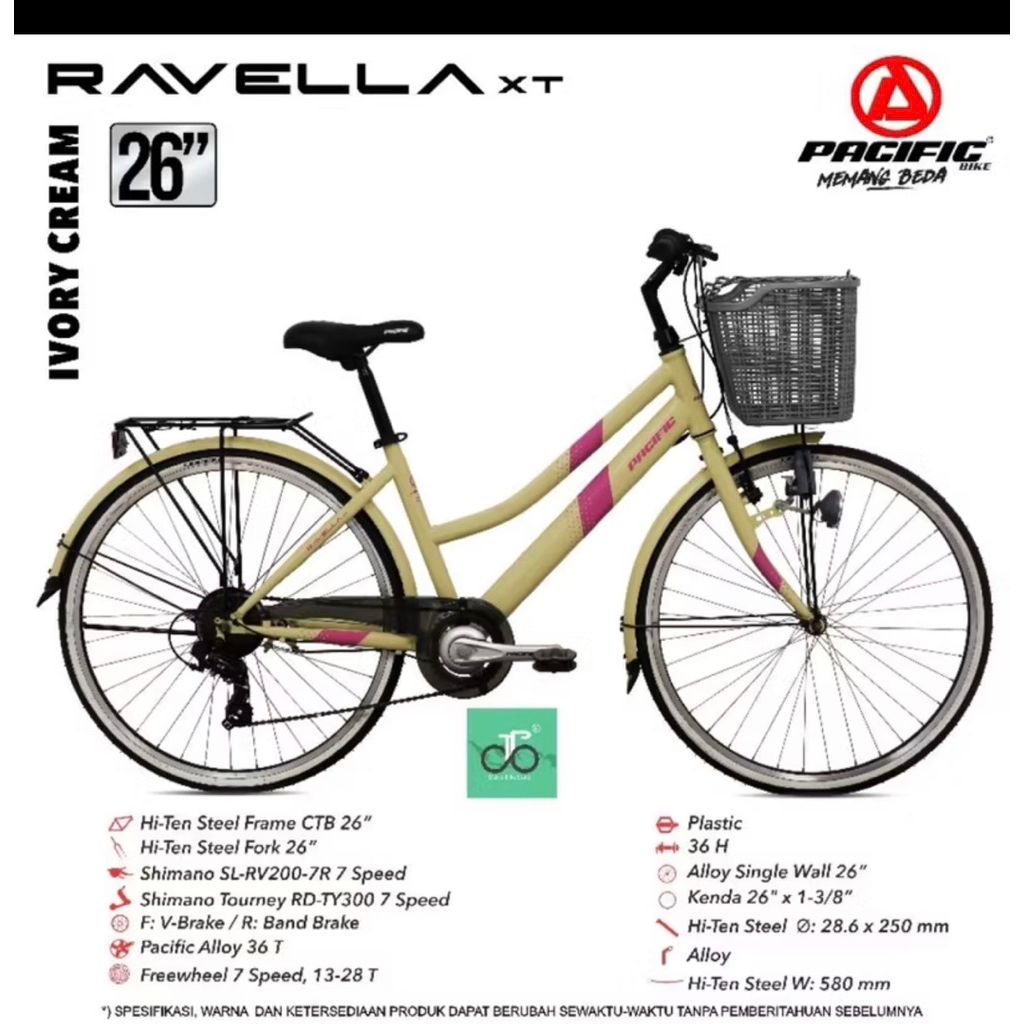 sepeda CTB city bike ravella XT pacific