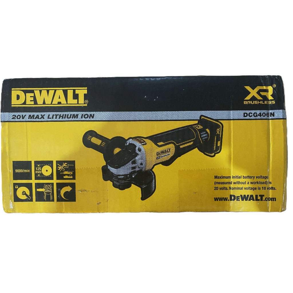 DEWALT DCG406 UNIT ONLY Gerinda cordless baterai