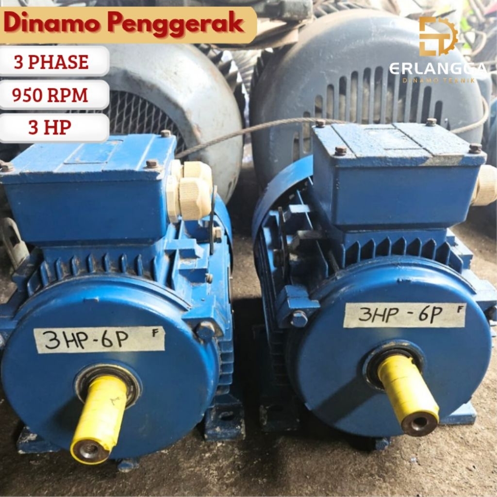 Dinamo Penggerak 3 HP - RPM 950 - 3 Phase